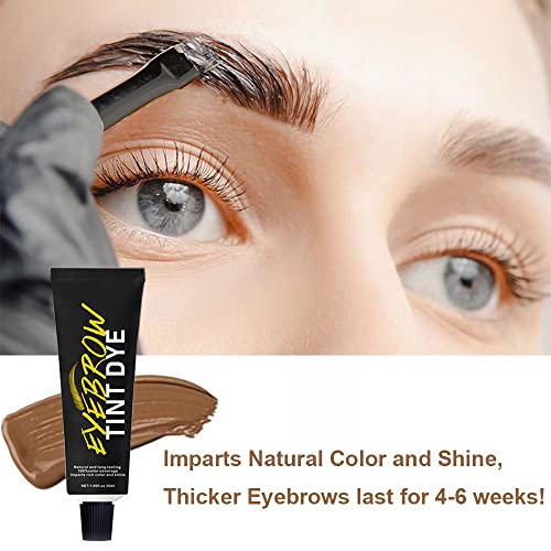 SHEEYOON Eyebrow Dye Kit, Professional Update Formula Brow Eyelash Tint Cream - Image 3