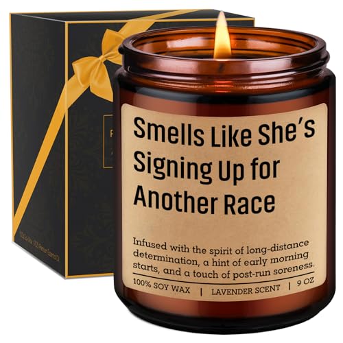 GSPY Candle, Gifts for Runners, Running Accessories for Women - Track and Field, Cross...