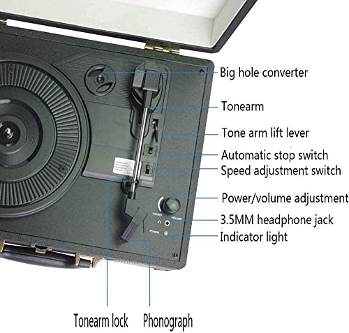 cvhtroe Gramophone, Platine Vinyle Portable Trois Vitesses USB Bluetooth 18/20/30 Cm Tourne Disque Vinyle Vintage avec… - Les Beatles, Paul McCartney, John Lennon, RIngo Starr, George Harrison cvhtroe Gramophone, Platine Vinyle Portable Trois Vitesses USB Bluetooth 18/20/30 Cm Tourne Disque Vinyle Vintage avec… – Image 4