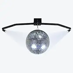 Jogo de Globo Espelhado 30 Cm Deltrônica com Motor e Luz de Led