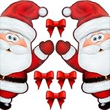 Bigtime Signs Jumbo Reflective Automotive Christmas Magnet Set - Waving Santa Claus Fun Holiday Car...
