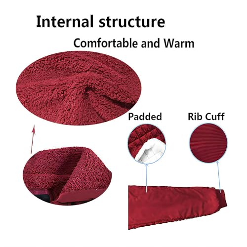 Image of MINANUO Zip Up Hoodie Men Warm Heavyweight Sherpa Lined Fleece Hoody Jacket Winter Coats
