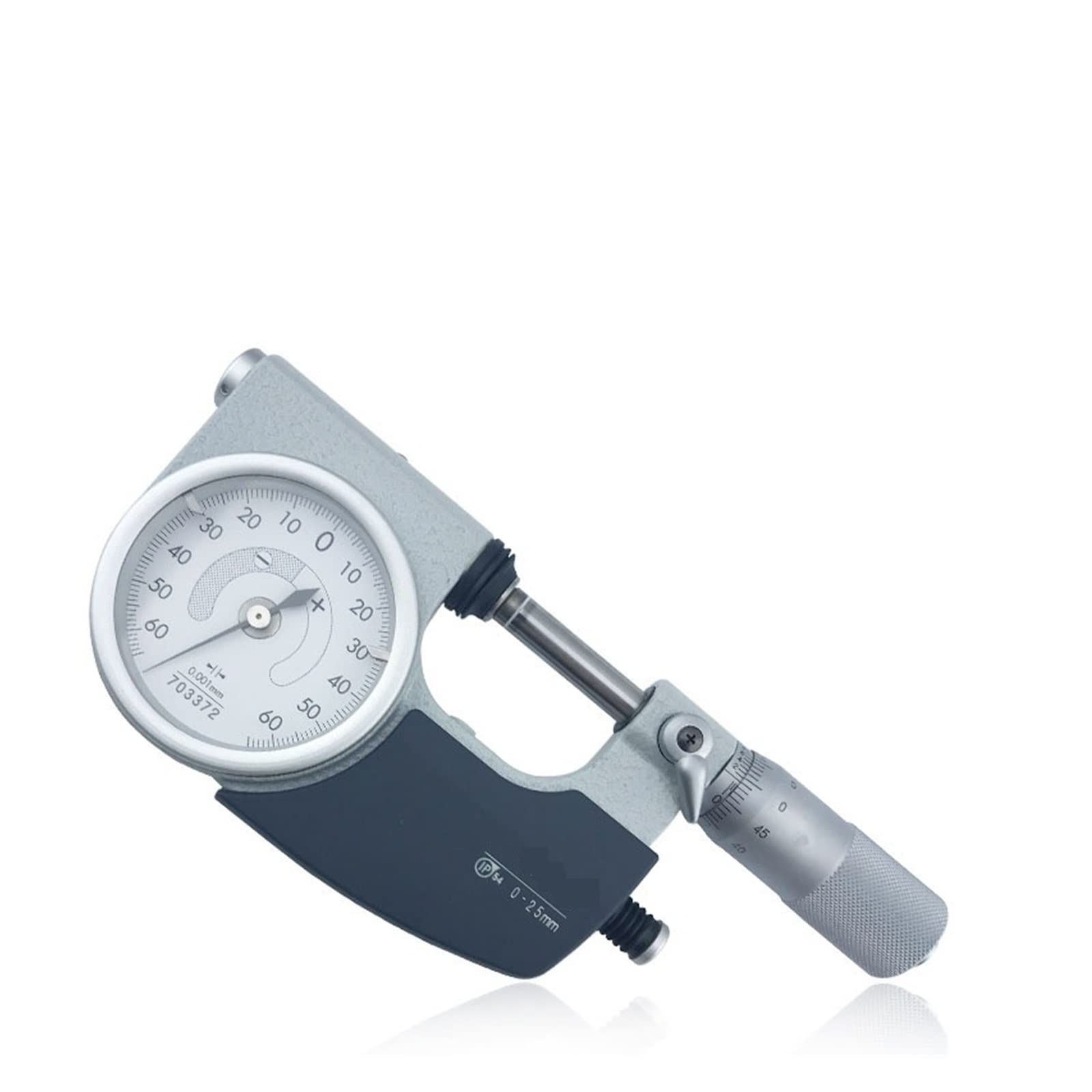 Mikrometr, Wskazujący mikrometr 510-121 0-25 mm Ukończenie: 0,001 Zakres 0-0,060