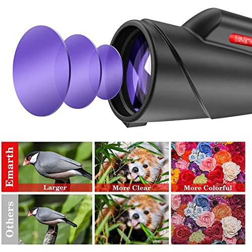 Télescope monoculaire à prisme BAK4 haute clarté avec zoom 10-20x50 intégré - 6