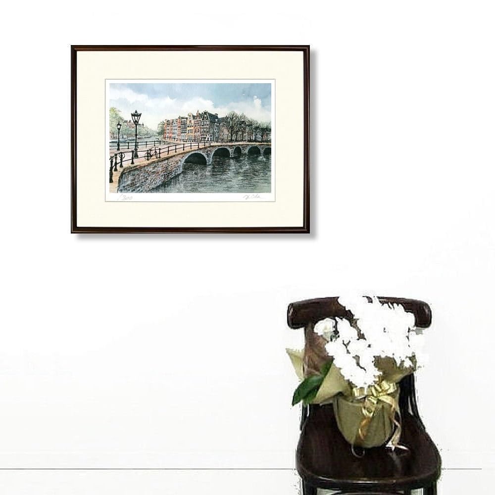 Amazon｜織田義郎 アムステルダムXII ブラウン エッチング＋手彩色