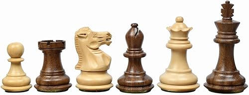 The Collector Series - Piezas de ajedrez Staunton de madera en Sheesham y boj - Rey de 2.6 pulgadas Ajedrez ponderado hecho a mano para juego