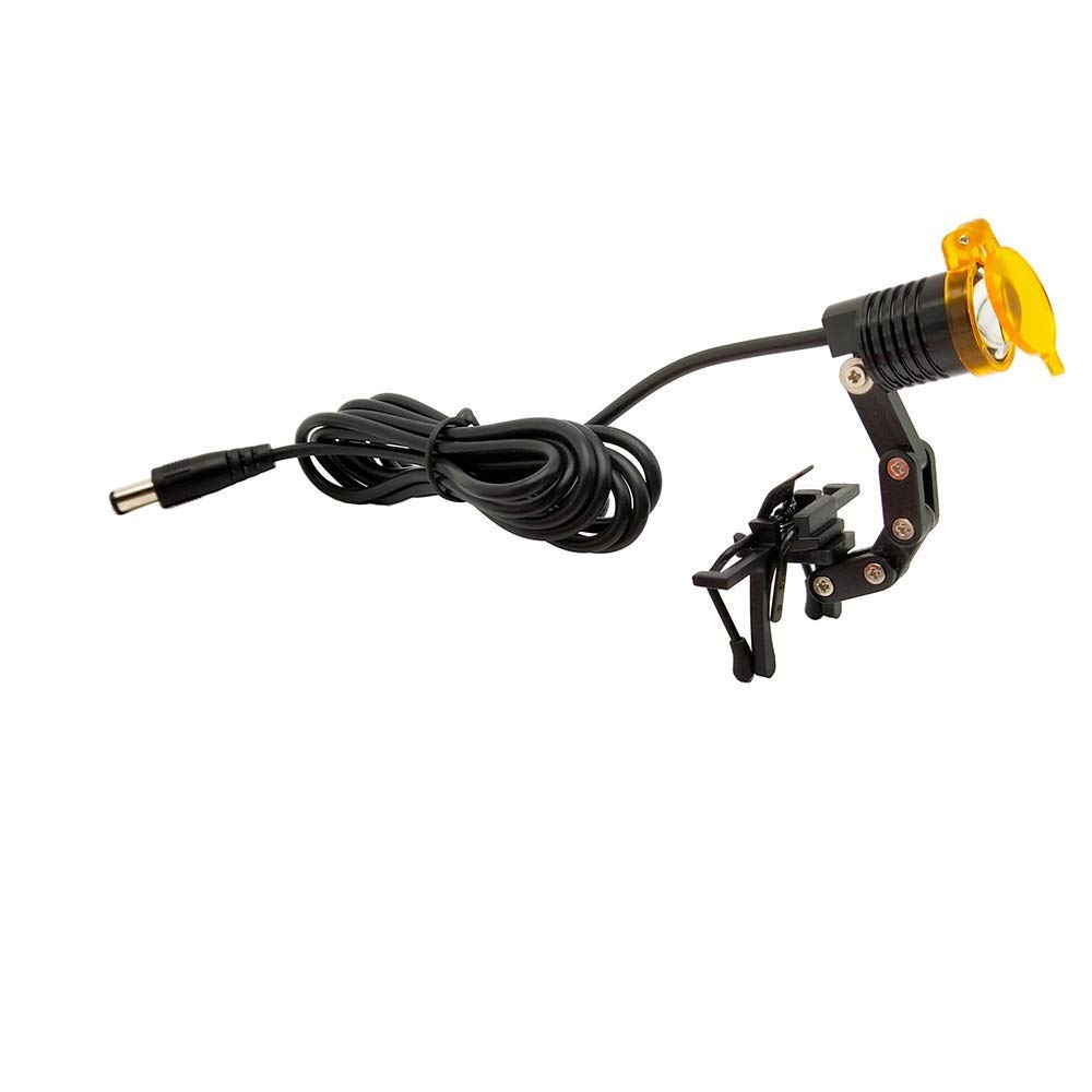 3 W Clip Clamp LED Head Light Lampe pour dentaire Jumelles loupes Lunettes Outil