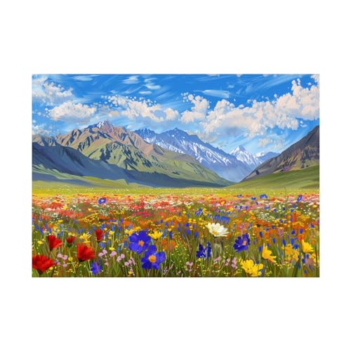 Art mural de peinture de paysage WODJEM impression sur toile 80x120cm sans cadre salon