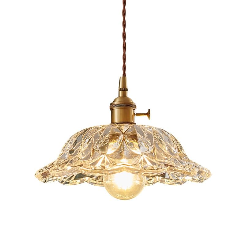 Lampe suspension rétro brass pour table de salle à manger