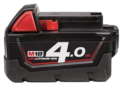 Milwaukee M18B4 Lithium-Ionen-Akku, 4,0 Ah, Rot