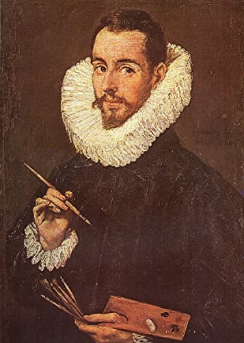 Impression d'affiches El Greco Toile Portrait de Jorge Manuel pour Salon