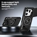 Glaxx Heavy Duty Ring Back Case Cover for Oppo Find X9 Pro - Kickstand, Camera Slider Protection with Magnetic Ring Rugged Bumper Hard Back Cover for Oppo Find X9 Pro gallery image