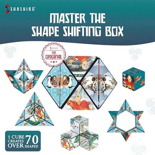 Image of Shashibo Avatar The Last Airbender Magnetic Puzzle Cube, Sensory Fidget Toy