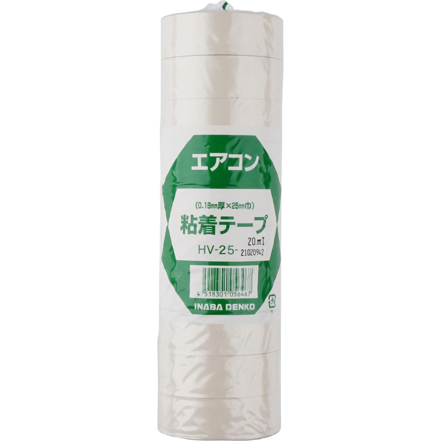 Amazon.co.jp: 因幡電工 粘着テープ 薄厚 アイボリー 1P HV-25-I