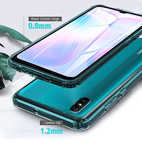 Image of REALCASE Silicone Back Cover Case, Scratch Resistant Protective Crystal Clear Transparent Shock Proof Back Cover Case for Xiaomi Mi Redmi 9A / 9i