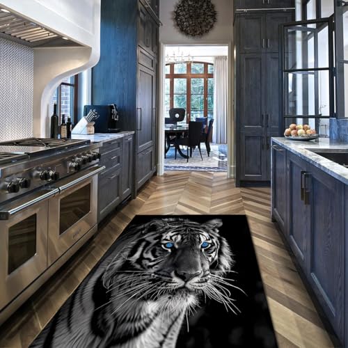 Tapis lavable motif tigre antidérapant de style moderne 160x230cm - 3