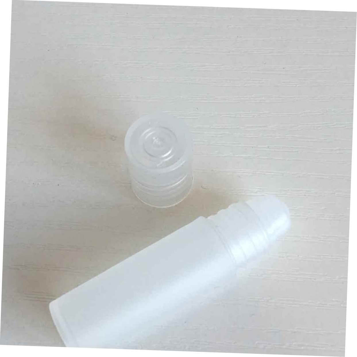 PACKOVE Bottiglia Roll-on 5ml Bianca in Pp, 100 Pezzi per Essenza