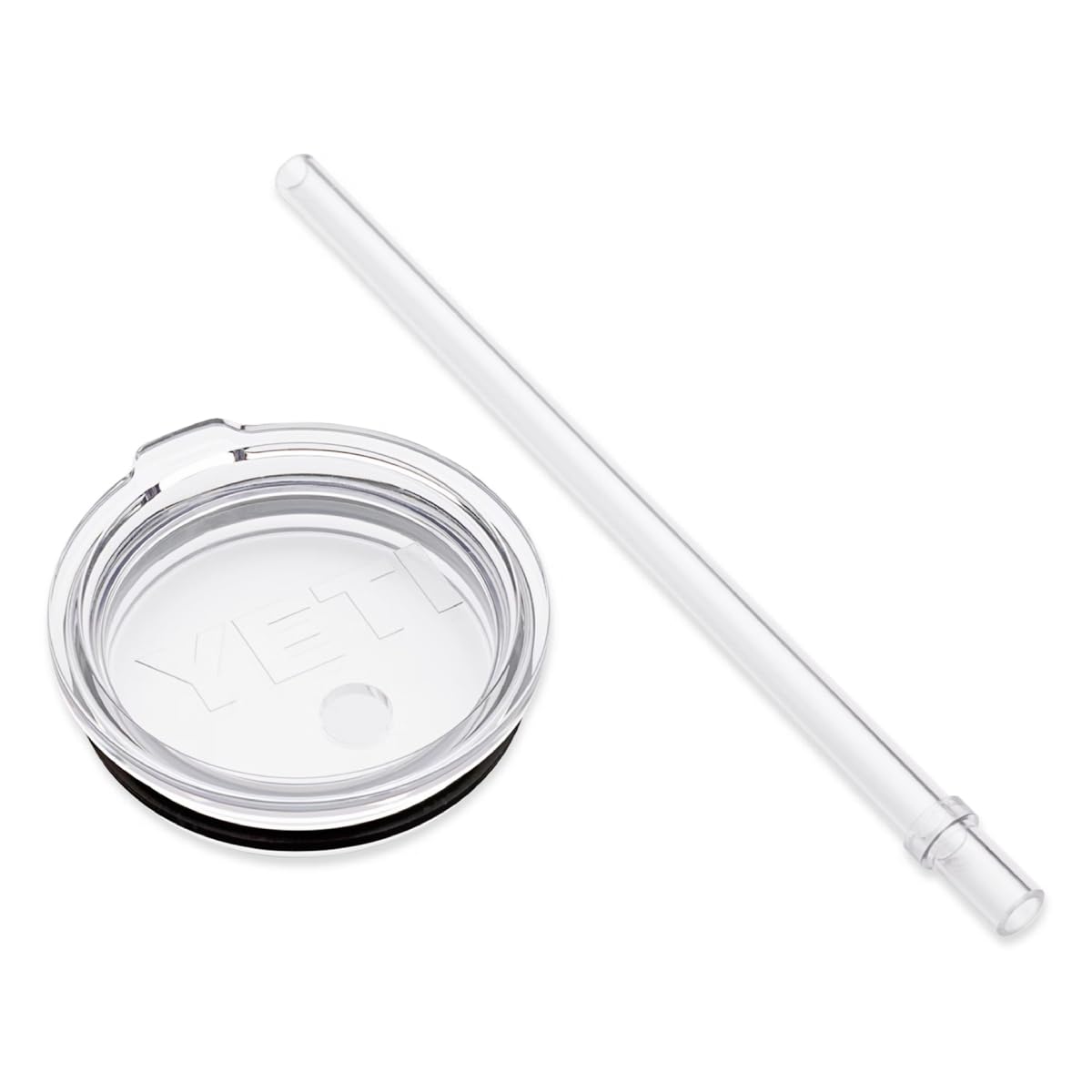 YETI Rambler Tumbler Straw Lid, 591 ml, Schwarz, Kunststoff, Kegel, Stroh-Deckel, Zubehör, Tumbler, Outdoor, Isoliert, Spülmaschinenfest
