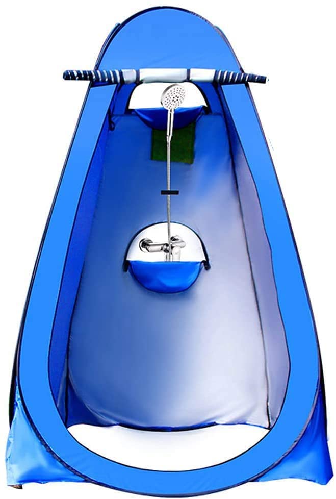 Tente de douche portable avec ouverture automatique et sac de rangement pour plage
