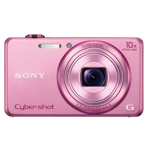 Image of Sony Cyber-Shot DSC-WX200 /PCE32 18.2MP Point-and-Shoot Digital Camera (Pink) with Camera Case