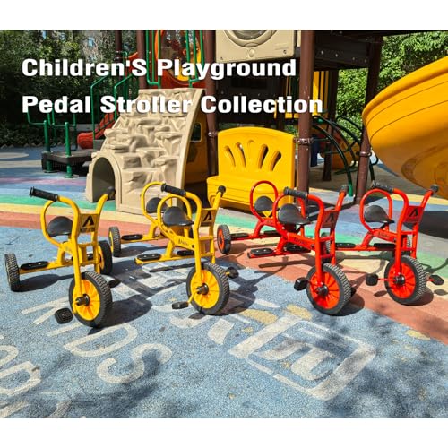 Ageliya Preschool Kids Tricycle for Rider Age 3-5, Durable Metal Pedal Trike for Boys Girls, Big Kid Tricycle with Non-Slip Grip, Solid Rubber Tires -Outdoor Playschool Daycare Playground Equipment by Ageliya - Image 8