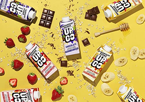 UP & GO Breakfast Drink - Strawberry & Banana, High Protein, Calcium & Fibre (330ml x 8 Bottles) - Image 3
