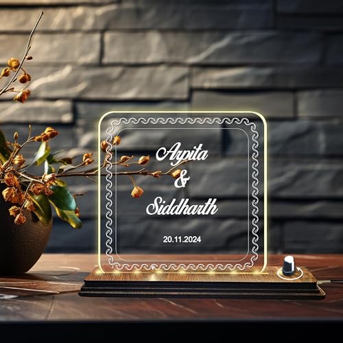 Image of Brown Cloud Personalized Acrylic LED Night Lamp Customized Gift for Men Women Husband Wife Girlfriend Boyfriend Birthday Marriage Anniversary Festivals Decoration(LED ADP RGLTR AO 001)(D6)