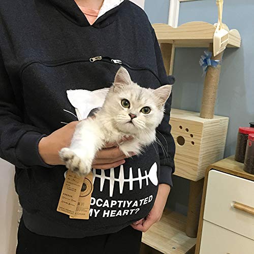 Amazon.co.jp: 猫用ポケット付きパーカー 猫 抱っこ エプロン
