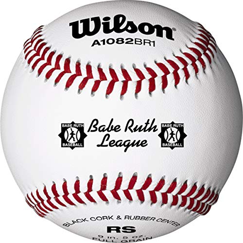 Wilson A1082 Babe Ruth League baseball blanc 12 balles entraînement match jeunesse
