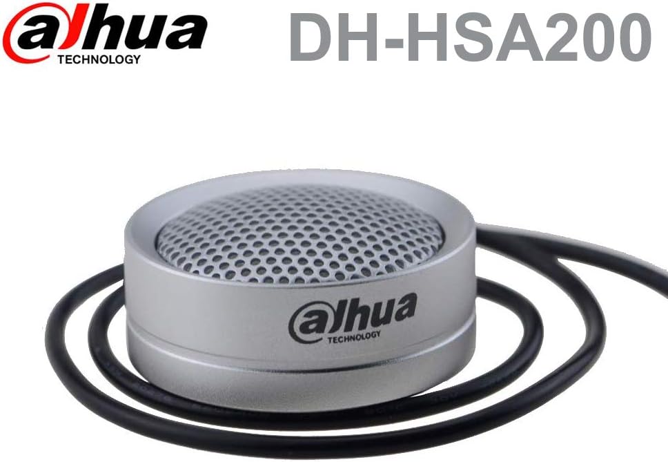 Dahua Audio Pickup DH-HSA200, Hi-Fidelity Audio Picker Microphone for Dahua HIKVISION Audio and Alarm Camera