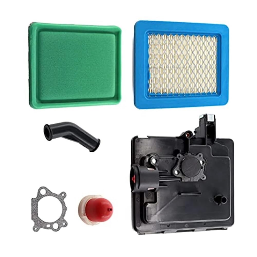 Kit de Cartucho de Filtro de Aire for cortacésped, Carcasa de Filtro de Aire y Placa Base de Filtro de Aire Compatible con los Modelos 795259, 792040, 691753 y 496116.