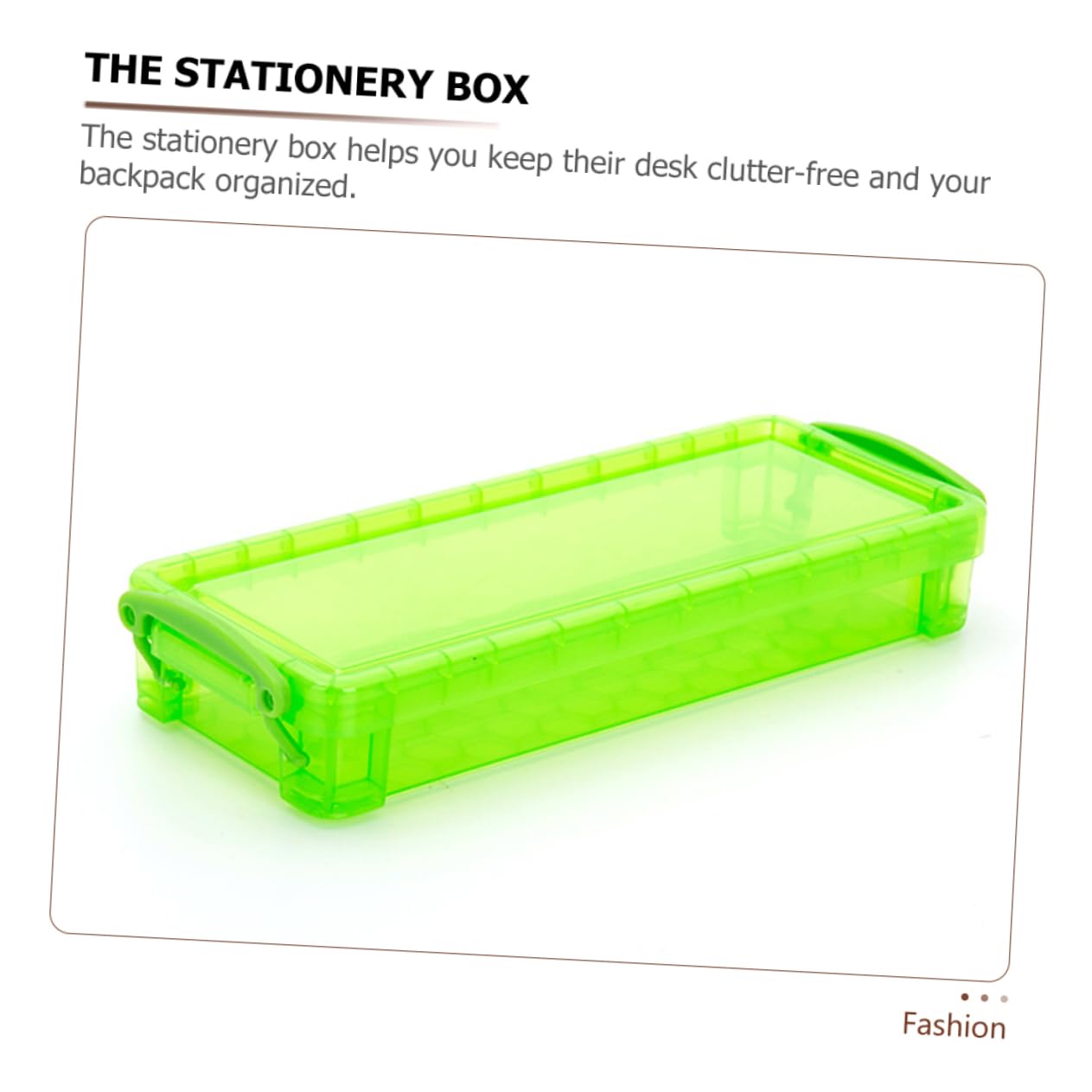 Tofficu 8pezzi Scatola Portapenne Colorati Organizer Compatto Per Cancelleria Scatola Trasparente Per Matite e Piccoli Oggetti Per Ufficio e Scuola