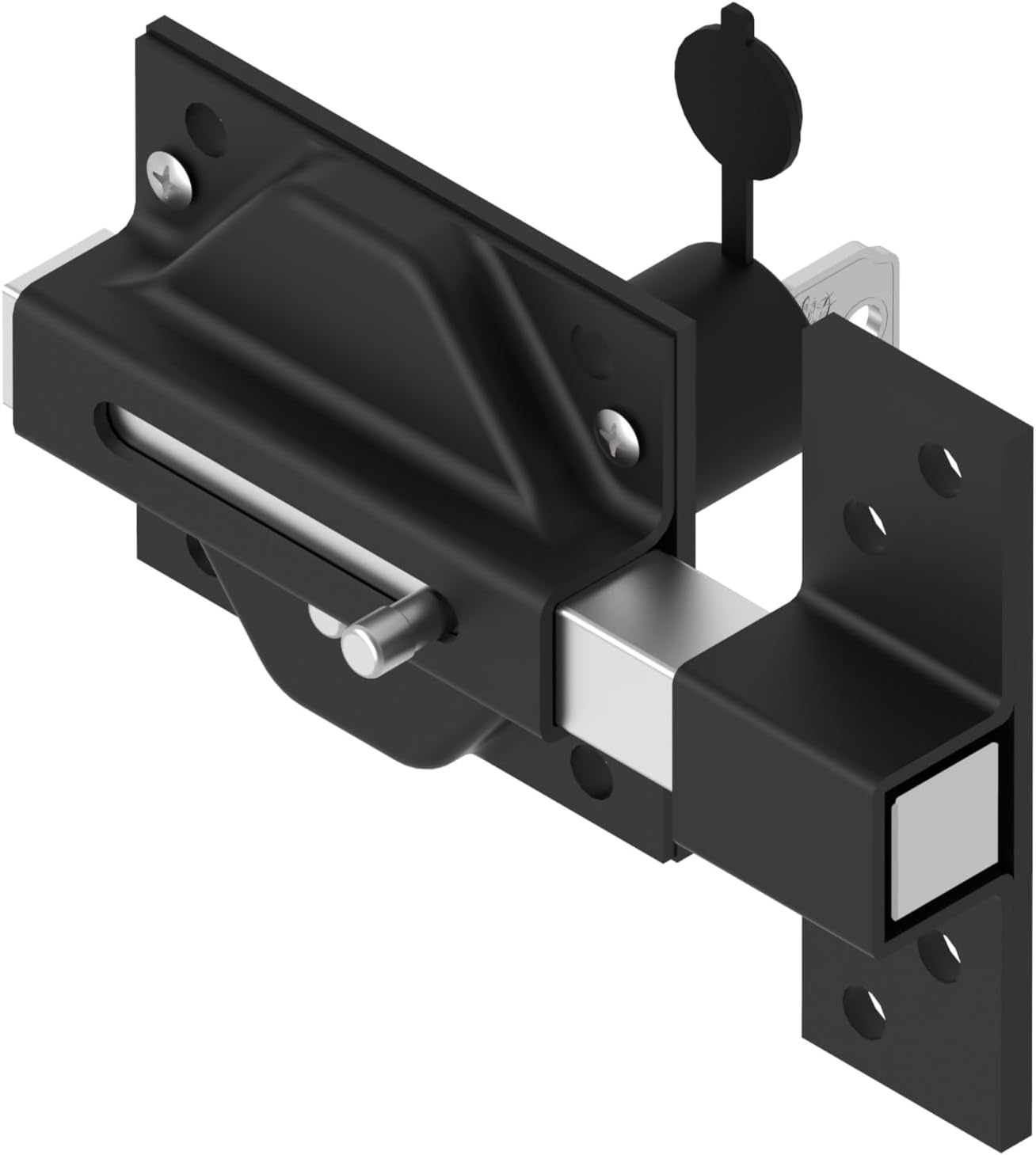 Lince 92970 2970 Lock Designed for Outdoor USE Padlock, Black