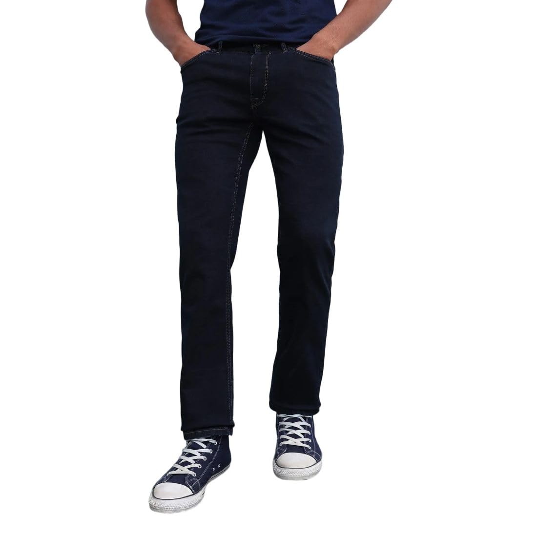 flying machine Men's Slim Straight Fit Jeans| Solid | Mid Rise | Stretchable | Jeans for Man-picture-35