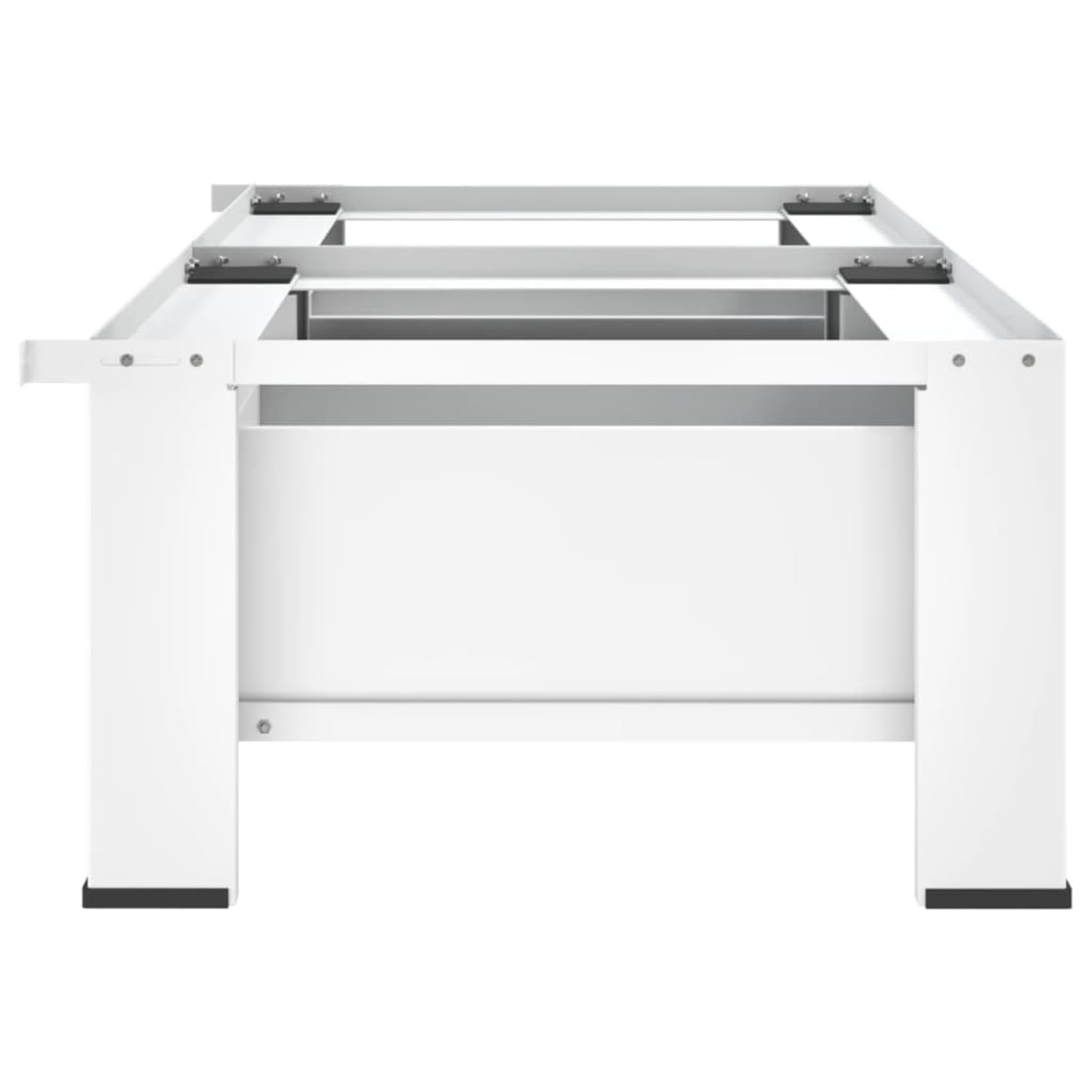 ARKEM Pedestal Doble para Lavadora y Secadora con cajones Blanco Secadora con Cajones Soporte Mueble Base Estándar Elevador Resistentes Estabilizador Plataforma