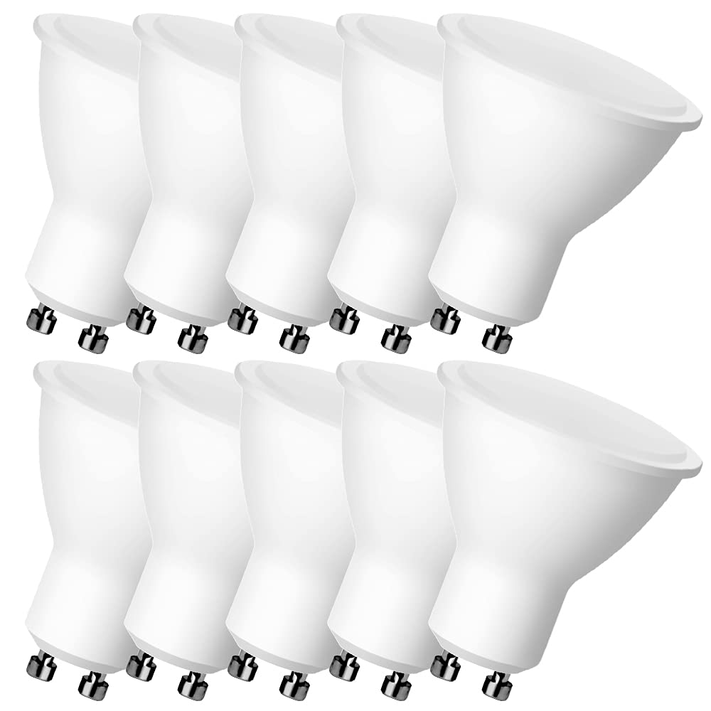 Kwazar Luminaire 10 Stück GU10 LED Lampen 7W, 500 Lumen, Warmweiß 3000K, 120° Strahlwinkel, Ersetzt 65W Halogenlampen, Reflektorlampen für Decken- und Akzentbeleuchtung