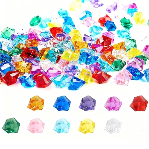 VIEVRE Edelsteine, Diamanten, Glassteine Diamanten Kinder, Bunt Acryl Kristallsteine deko Hochzeiten, Tischdekorationen, Kunsthandwerke