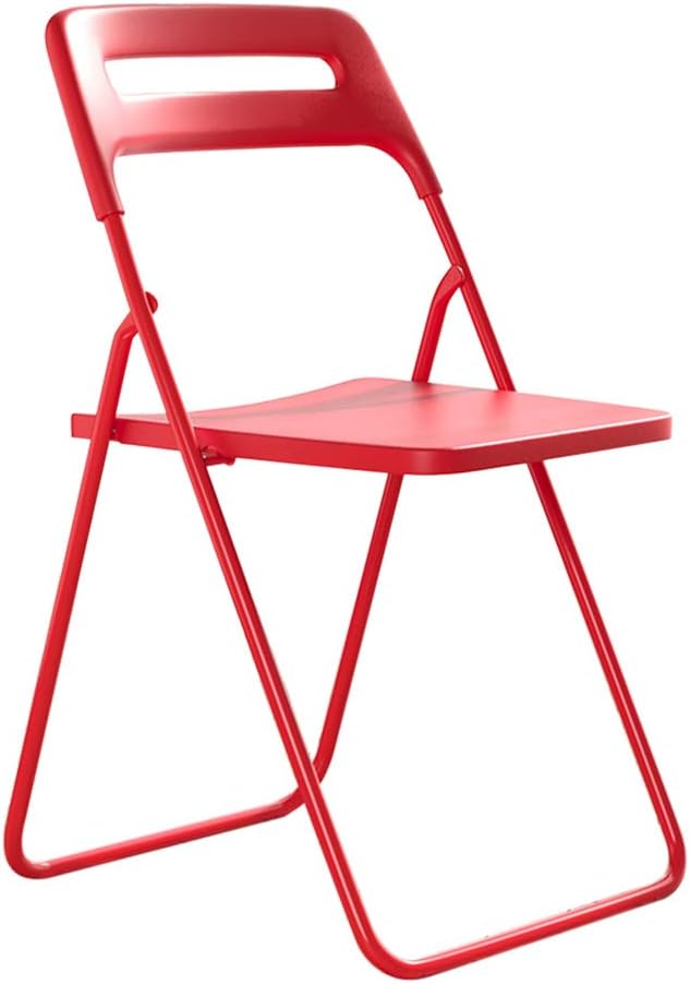 Simple and Portable Folding Chair Garden Leisure Chair Strong Load-Bearing Capacity Ergonomic Design Non-Slip Foot Pad Hollow Back