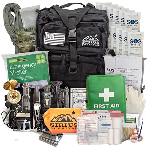 Sirius Bug Out Bag Starter Kit for 1 Person