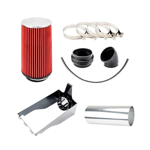 Air Intake Kit, Autosity 4" Cold Air Intake System Kits W/Filter Aluminum Compatible With 1999-2003 F250/F350 Super Duty 1999-2003 Excursuion 7.3L V8 (Red) #TOP6