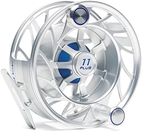 Hatch Finatic 11 Plus Large Arbor Fly Reel - Clear/Blue - Free Overnight Shipping