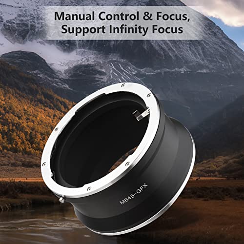 Adaptador de lente Mamiya 645 a GFX para usar ópticas clásicas en Fujifilm 6