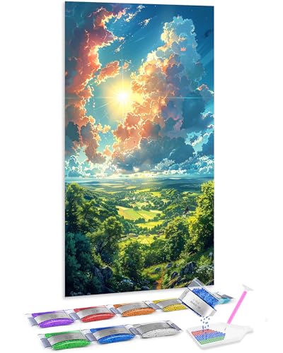Kit Jumpdot de pintar con diamantes 5D de alta calidad, cuadro de 70x40 cm para salón