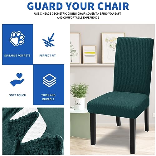 XINEAGE 2 Packs Newest Pattern Dining Chair Slipcover Parsons Chair Furniture Protector Stretch Chair Covers for Dining Room Restaurant - Image 4