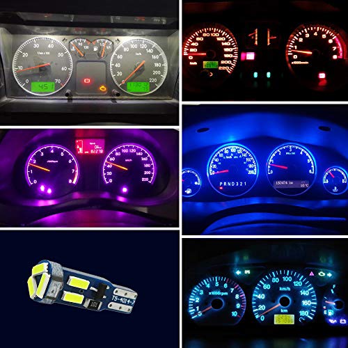 10 Lámparas LED T5 para Auto Panel de Instrumentos Azul miniatura 7