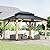 11x13 Solid Wood Gazebo, Outdoor Wooden Gazebo with Aluminum Double Roof, Curtain & Netting, Wood Frame Hardtop Gazebo for Garden, Patio, Deck, Backyard (11'x13' not with Curtain)