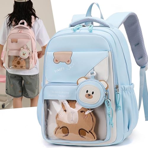 Mochila infantil ergonómica con múltiples compartimentos exteriores 7