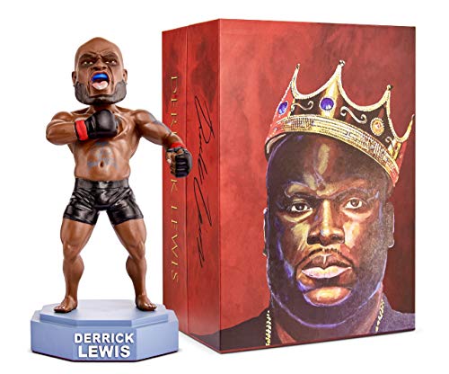 MMA Bobblehead Derrick Lewis UFC Bobbleheads Figures - MMA UFC Action Figures Fight Night Sports Memorabilia, Numbered Handmade Bobblehead