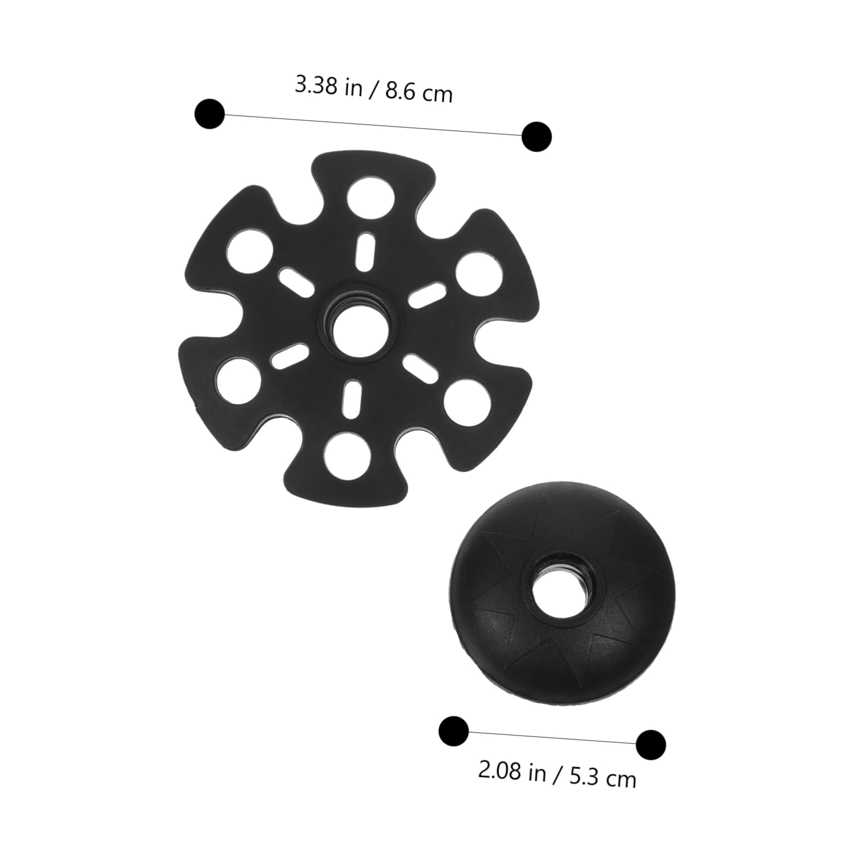 SOIMISS 4 pièces Embouts de Bâtons de Randonnée Caoutchouc Antidérapants pour Seniors Protection Boue et Neige Accessoires Trekking et Canne de Marche