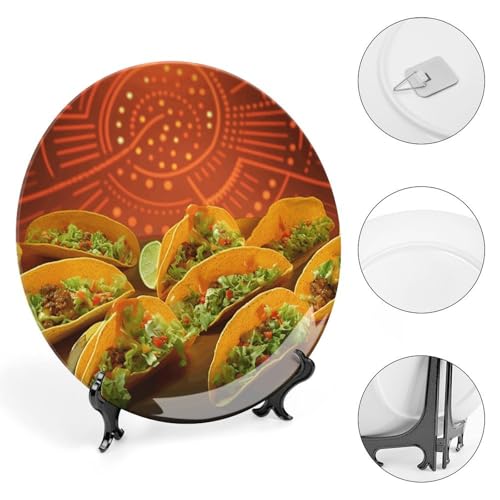 Assiette décorative en céramique avec support pour rompre la monotonie - 5